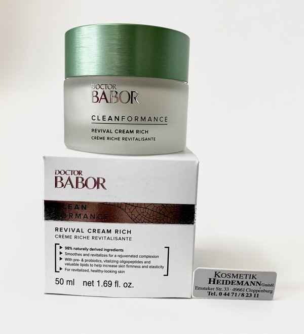 Doctor Babor CLEANFORMANCE Revival Cream Rich  (50ml)