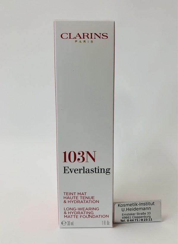 Clarins Everlasting 103N Ivory (30ml)