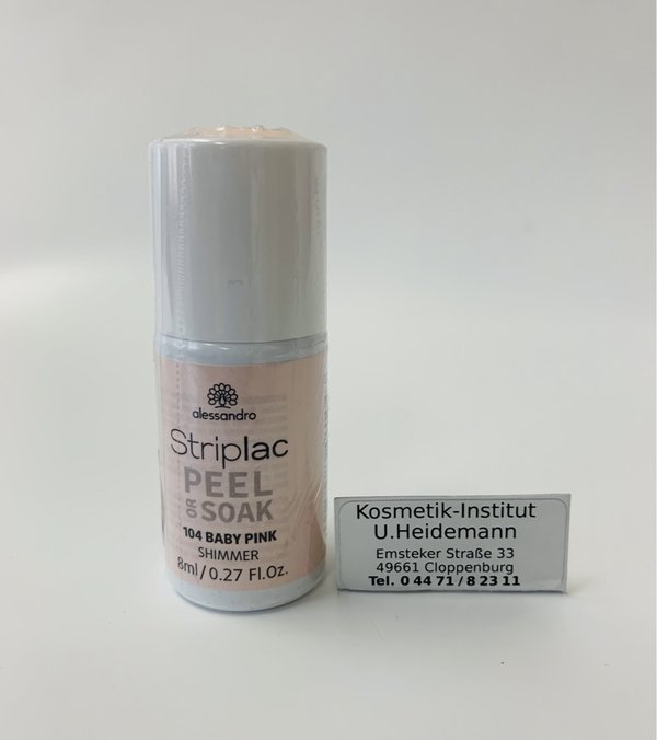 Alessandro Striplac 104 Baby Pink (8ml)
