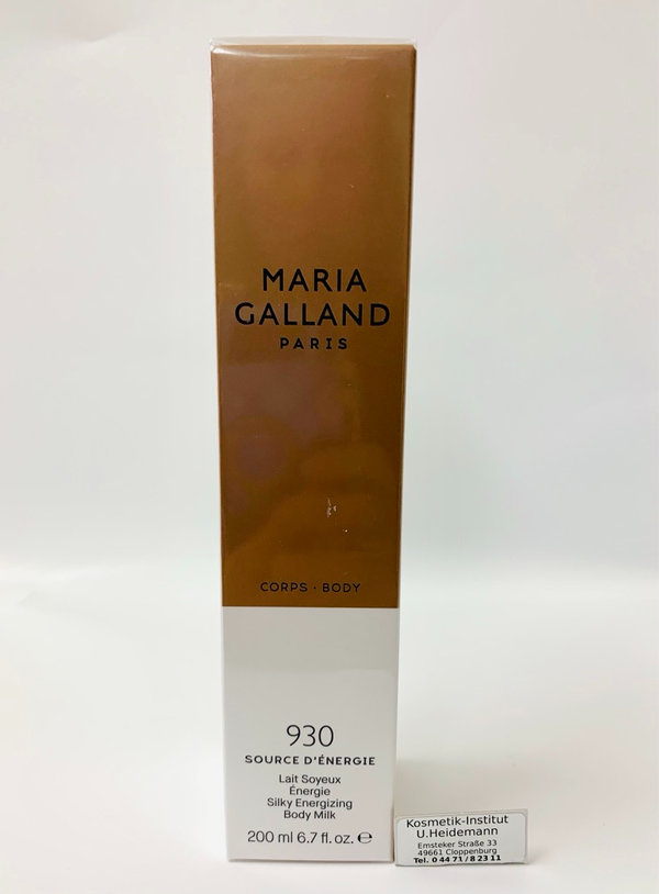 Maria Galland 930 Source D'Energie Silky Energizing Body Milk (200ml)