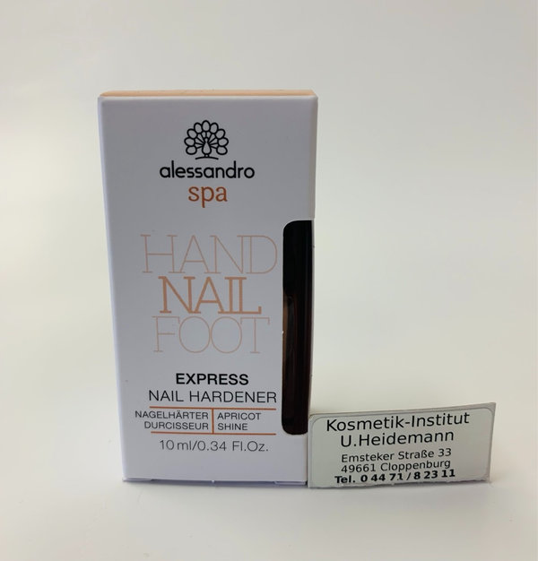 Alessandro Spa Express Nail Hardener Apricot Shine (10ml)