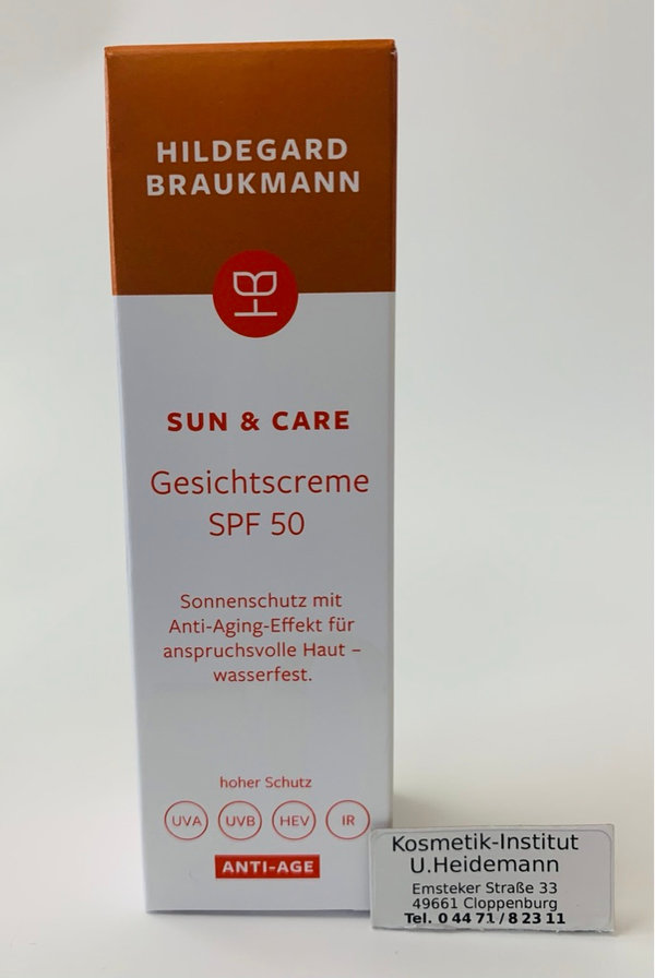 Hildegard Braukmann Sun & Care Gesichtscreme Anti - Age SPF 50  (50ml)