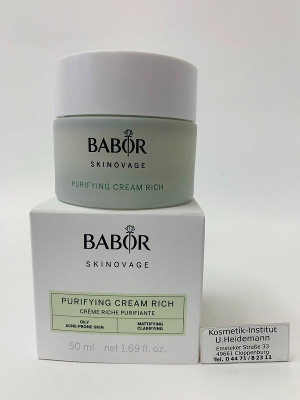 Babor Skinovage Purifying Cream Rich (50ml)