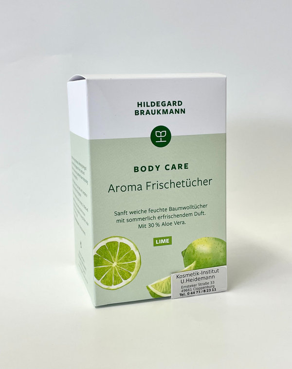 Hildegard Braukmann Body Care Aroma Frischetücher Lime (10 Stück)